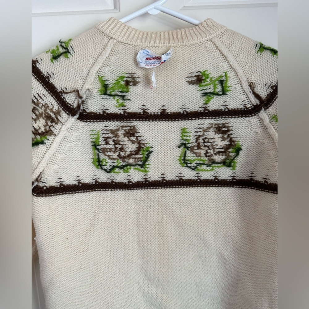 Vintage White Stag Floral Cardigan - Picture 14 of 14